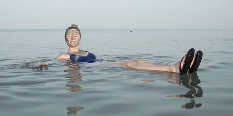 The experience of floating in the Dead Sea