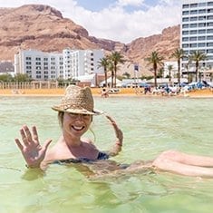 Float in the Dead Sea