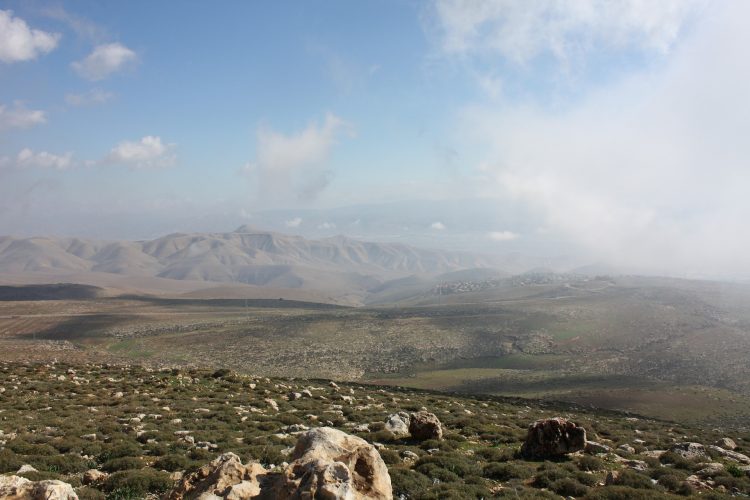 panoramic view of mountain range in Northern Israel